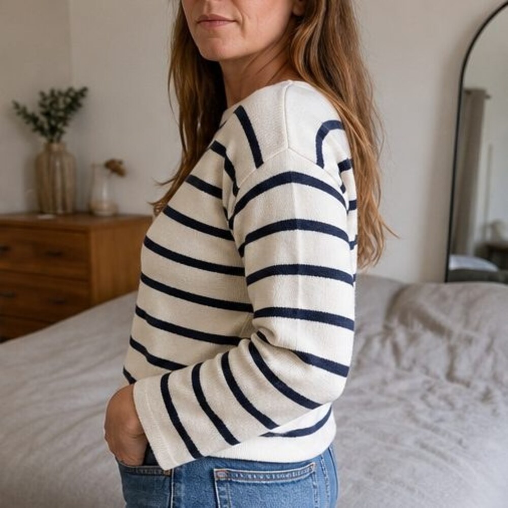 Gray Button Blouse - Picture 3 of 6
